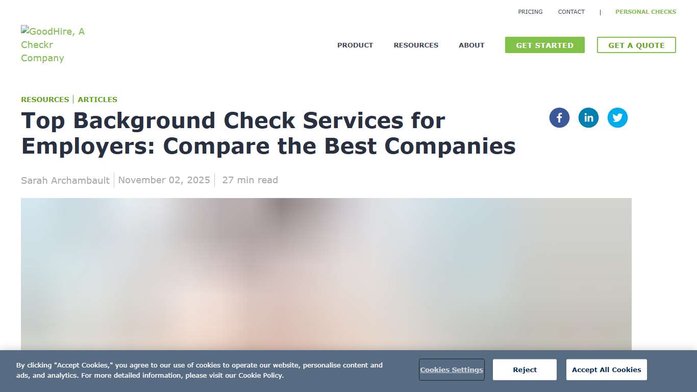 Best Background Check Companies for Employers in 2026 GoodHire